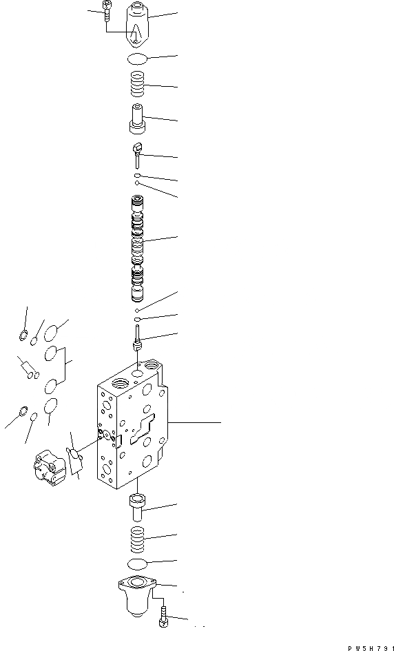 Схема запчастей Komatsu PC200-8 - СЕРВИСНЫЙ КЛАПАН (ДЛЯ -АКТУАТОР)(/) ОСНОВН. КОМПОНЕНТЫ И РЕМКОМПЛЕКТЫ