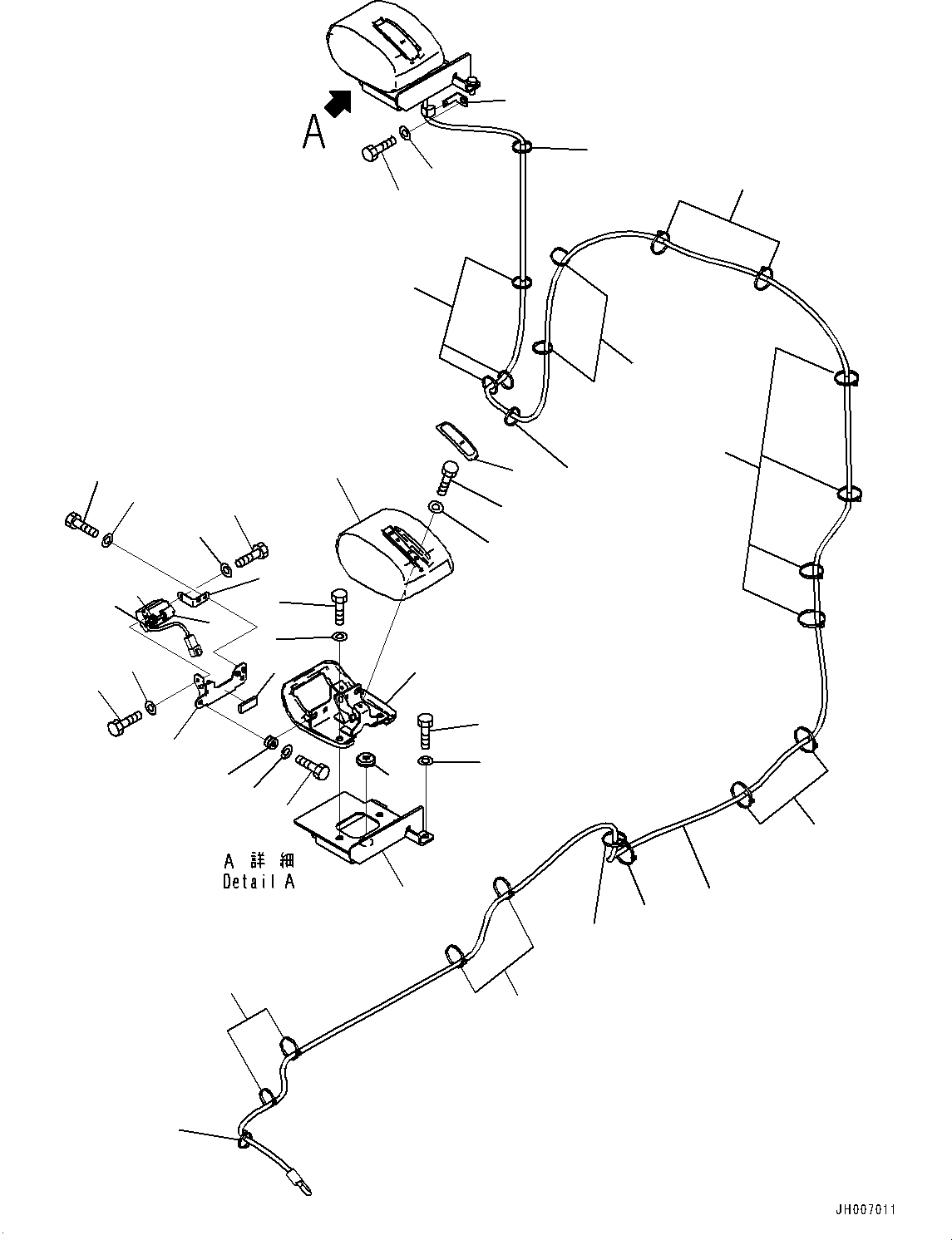 Схема запчастей Komatsu PC210-10 - ЗАДН.VIEW CAMERA, -CAMERA ЗАДН.VIEW CAMERA (-CAMERA)