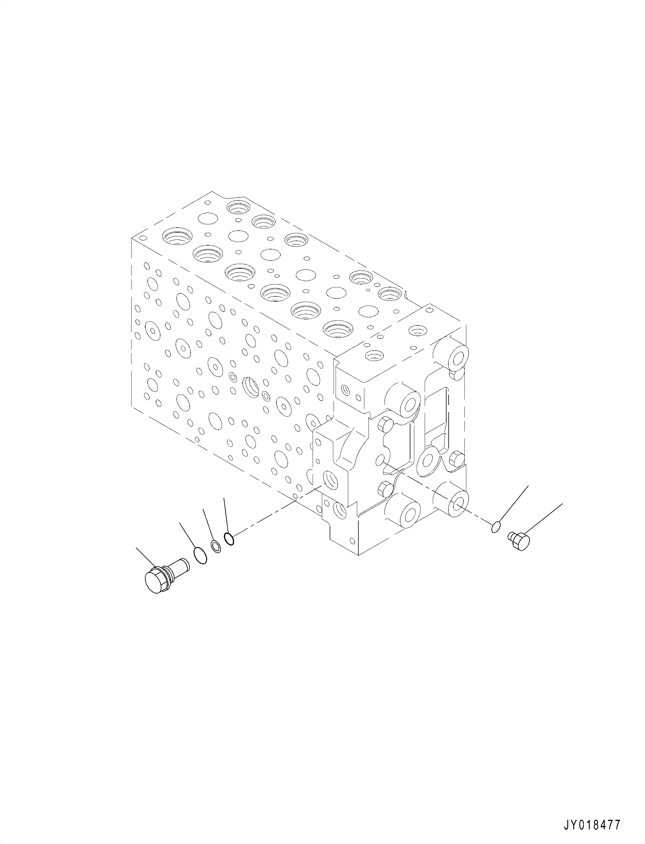 Схема запчастей Komatsu PC210-10 - ОСНОВН. УПРАВЛЯЮЩ. КЛАПАН, -ДОПОЛН. АКТУАТОР ТРУБЫ, АККУМУЛЯТОР, ВНУТР. ЧАСТИ (/) ОСНОВН. УПРАВЛЯЮЩ. КЛАПАН, -ДОПОЛН. АКТУАТОР ТРУБЫ, АККУМУЛЯТОР