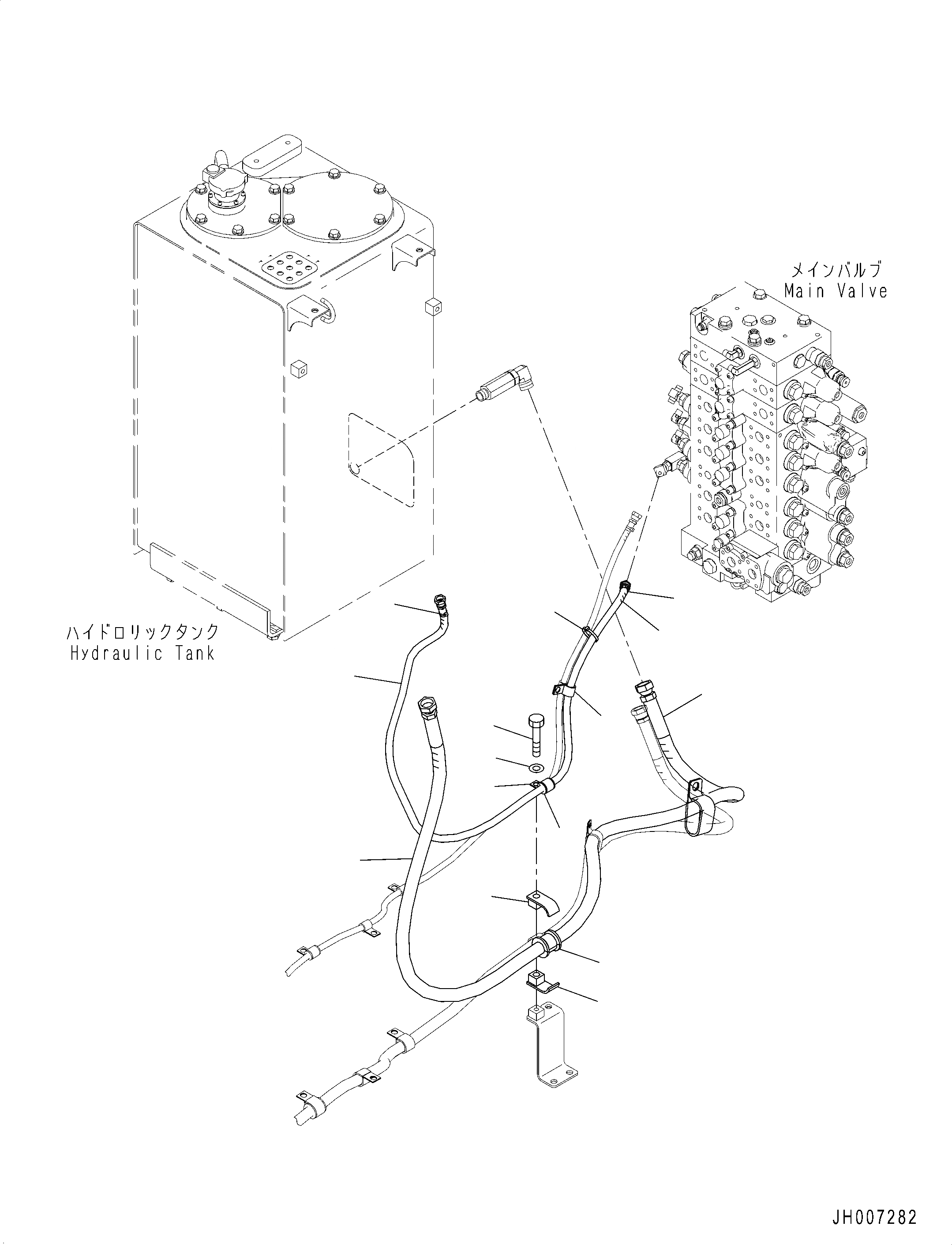 Схема запчастей Komatsu PC210-10 - ANTI-DROP КЛАПАН ТРУБЫ, ШЛАНГИ ANTI-DROP КЛАПАН ТРУБЫ