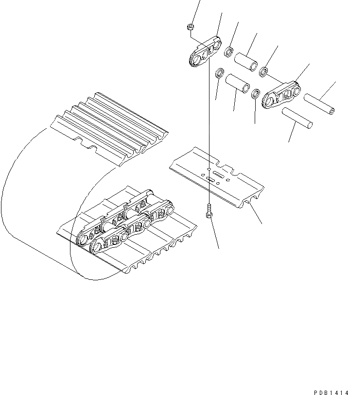 Схема запчастей Komatsu PC210-10 - ГУСЕНИЦЫ ASSEMBLY, ОТВЕРСТИЕD ТРОЙНОЙ ГРУНТОЗАЦЕП. SHOE, 8MM ШИР., СМАЗ. УПЛОТНЕНИЕED ТИП ГУСЕНИЦЫ ASSEMBLY (ОТВЕРСТИЕD ТРОЙНОЙ ГРУНТОЗАЦЕП. SHOE, 8MM ШИР., СМАЗ. УПЛОТНЕНИЕED ТИП)