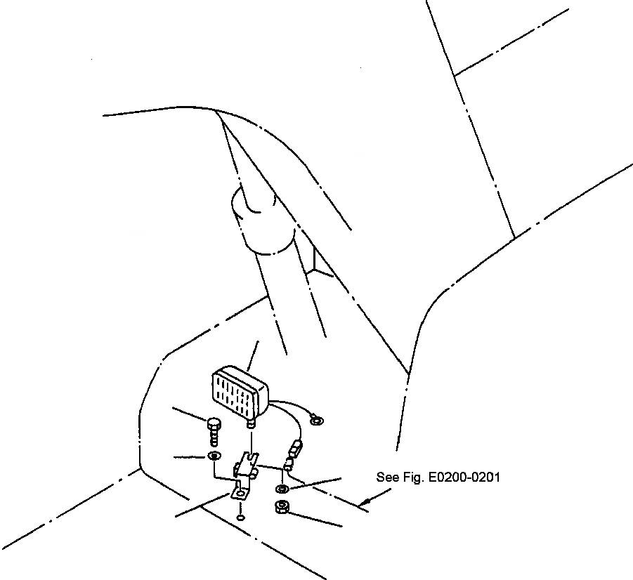 Схема запчастей Komatsu PC210LC-6LC - FIG NO. E- ПЕРЕДН. ЛАМПА РАБОЧ. ОСВЕЩЕНИЯ ЭЛЕКТРИКА