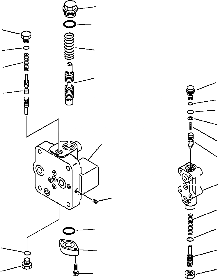 Схема запчастей Komatsu PC210LC-6LC - FIG NO. H-A ОСНОВН. КЛАПАН ( АКТУАТОР) (/) НАСОС MERGE-DIVIDER КЛАПАН И РУКОЯТЬ COUNTERBALANCE КЛАПАН ГИДРАВЛИКА