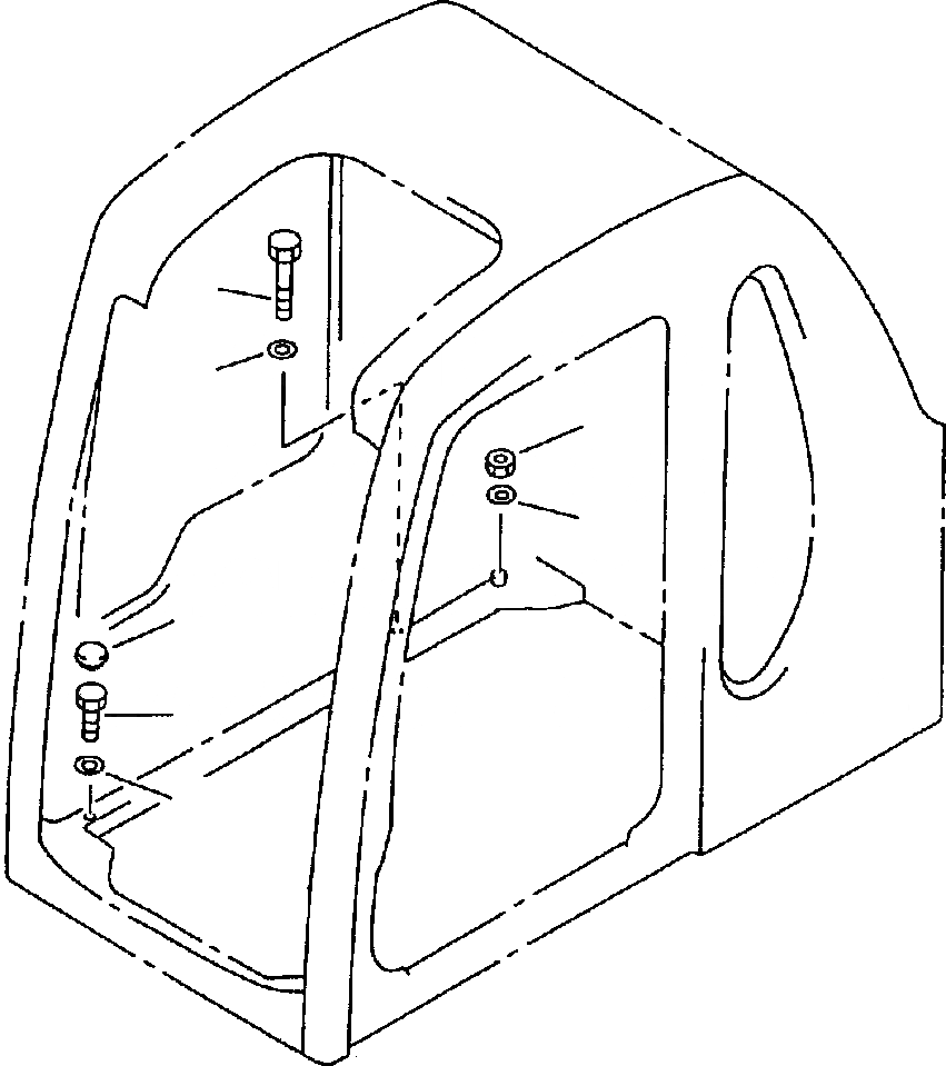 Схема запчастей Komatsu PC210LC-6LC - FIG NO. K- КАБИНА (ЧАСТИ Д/УСТАНОВКИ) КАБИНА ОПЕРАТОРА И СИСТЕМА УПРАВЛЕНИЯ