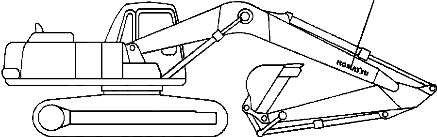 Схема запчастей Komatsu PC210LC-6LC - FIG NO. U- ПЛАСТИНА (СТРЕЛА) МАРКИРОВКА