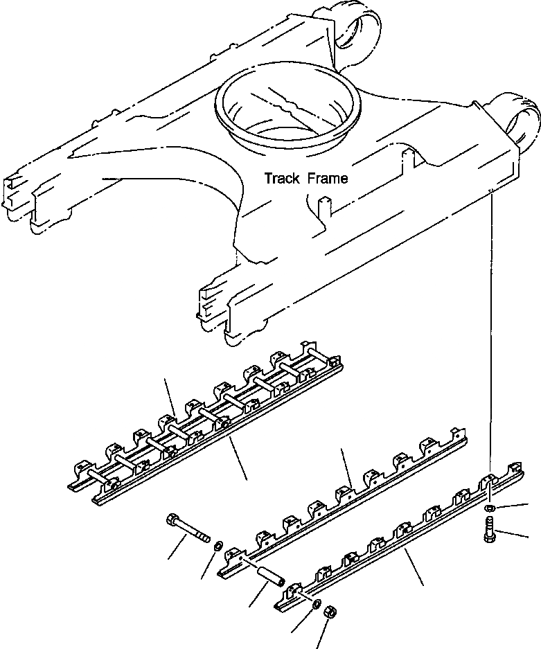 Схема запчастей Komatsu PC210LC-6LE - FIG NO. R- ПОЛН. ЗАЩИТА ОПОРНЫХ КАТКОВ PCLC- ХОДОВАЯ (ГУСЕНИЦЫ ТИП MACHINE)