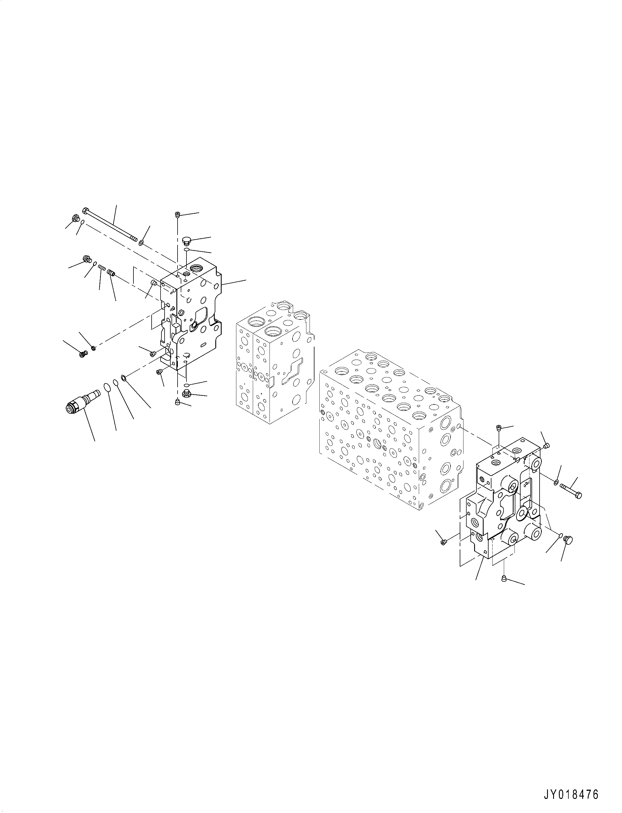 Схема запчастей Komatsu PC210LC-10 - ОСНОВН. УПРАВЛЯЮЩ. КЛАПАН, -ДОПОЛН. АКТУАТОР ТРУБЫ, АККУМУЛЯТОР, ВНУТР. ЧАСТИ (7/) ОСНОВН. УПРАВЛЯЮЩ. КЛАПАН, -ДОПОЛН. АКТУАТОР ТРУБЫ, АККУМУЛЯТОР