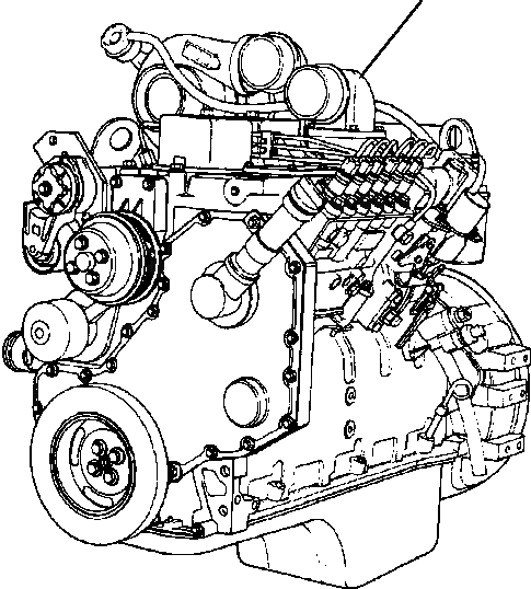 Схема запчастей Komatsu PC220LC-6LC - ДВИГАТЕЛЬ ASSEMBLIES ДВИГАТЕЛЬ