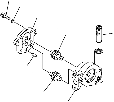 Схема запчастей Komatsu PC220LC-6LC - FIG NO. H-7 ОСНОВН. НАСОС (7/9) (HPV 9+9+BARO-) (С КЛАПАНОМ TVC) ПРИВОД НАСОС ГИДРАВЛИКА