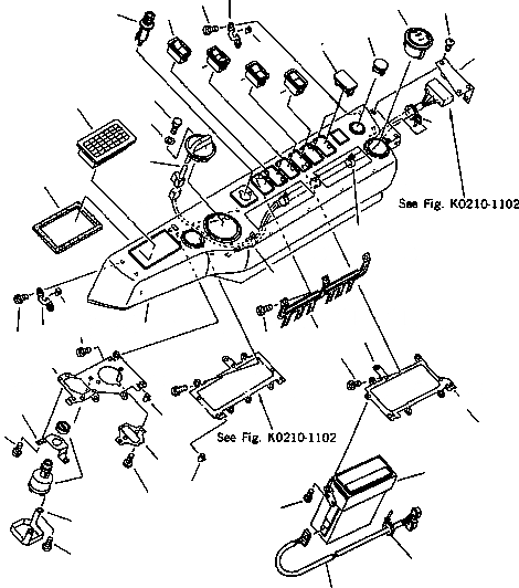 Схема запчастей Komatsu PC220LC-6LC - FIG NO. K- КАБИНА (КРЫШКА ПАНЕЛИ) (ЭЛЕКТР. РЕГУЛЯТОР) (С КОНДИЦ.) КАБИНА ОПЕРАТОРА И СИСТЕМА УПРАВЛЕНИЯ