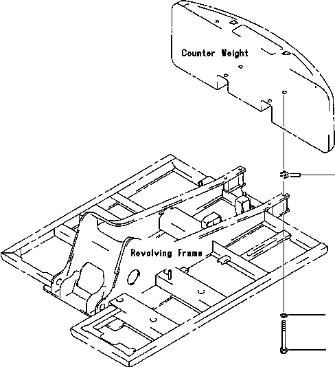 Схема запчастей Komatsu PC220LC-6LC - FIG NO. M- КРЕПЛЕНИЕ ПРОТИВОВЕСА ЧАСТИ КОРПУСА