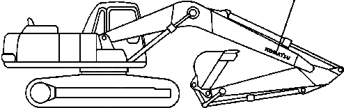 Схема запчастей Komatsu PC220LC-6LC - FIG NO. U- ПЛАСТИНА (СТРЕЛА) МАРКИРОВКА