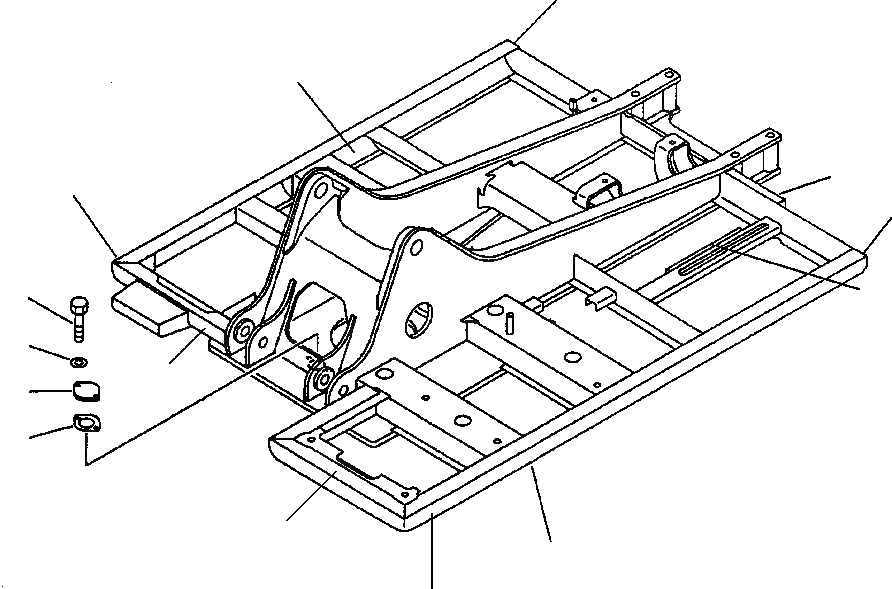 Схема запчастей Komatsu PC220LC-6LE - FIG NO. J-A ОСНОВНАЯ РАМА ЗАЩИТА НИЖНЕЙ ЧАСТИ ОСНОВНАЯ РАМА И ЕЕ ЧАСТИ