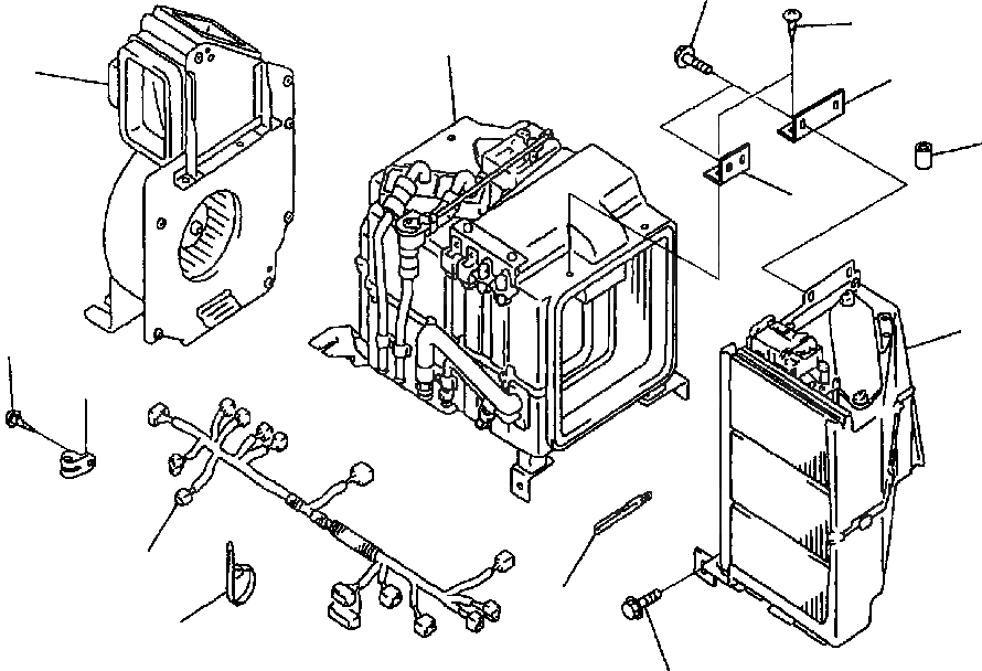 Схема запчастей Komatsu PC220LC-6LE - FIG NO. K7-A КОНДИЦ. ВОЗДУХА - NIPPON DENSO БЛОК ОХЛАЖДЕНИЯ ASSEMBLY КАБИНА ОПЕРАТОРА И СИСТЕМА УПРАВЛЕНИЯ