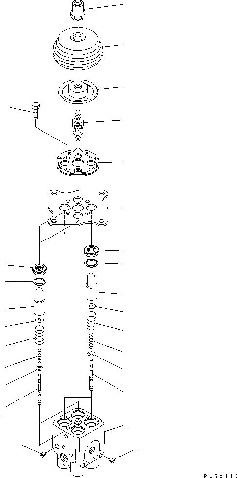 Схема запчастей Komatsu PC220LC-7L - КЛАПАН PPC(ДЛЯ РАБОЧ. ОБОРУД-Я) КАБИНА ОПЕРАТОРА И СИСТЕМА УПРАВЛЕНИЯ