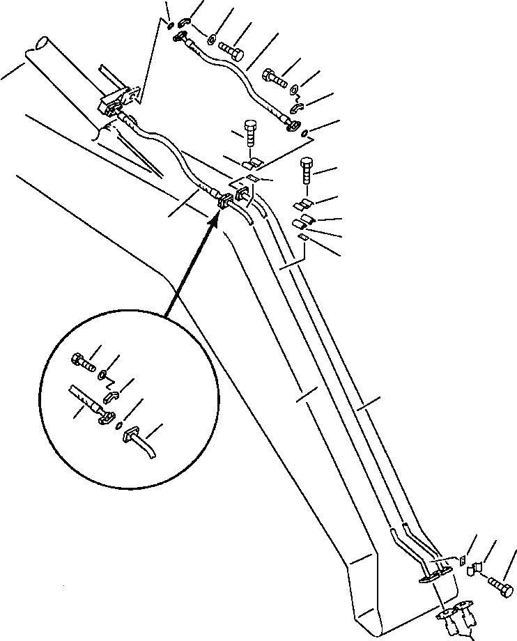 Схема запчастей Komatsu PC220LC-5 - ЦИЛИНДР РУКОЯТИТРУБЫ НАВЕСН. ОБОРУД РАБОЧЕЕ ОБОРУДОВАНИЕ (ЭКСКАВАТ.)