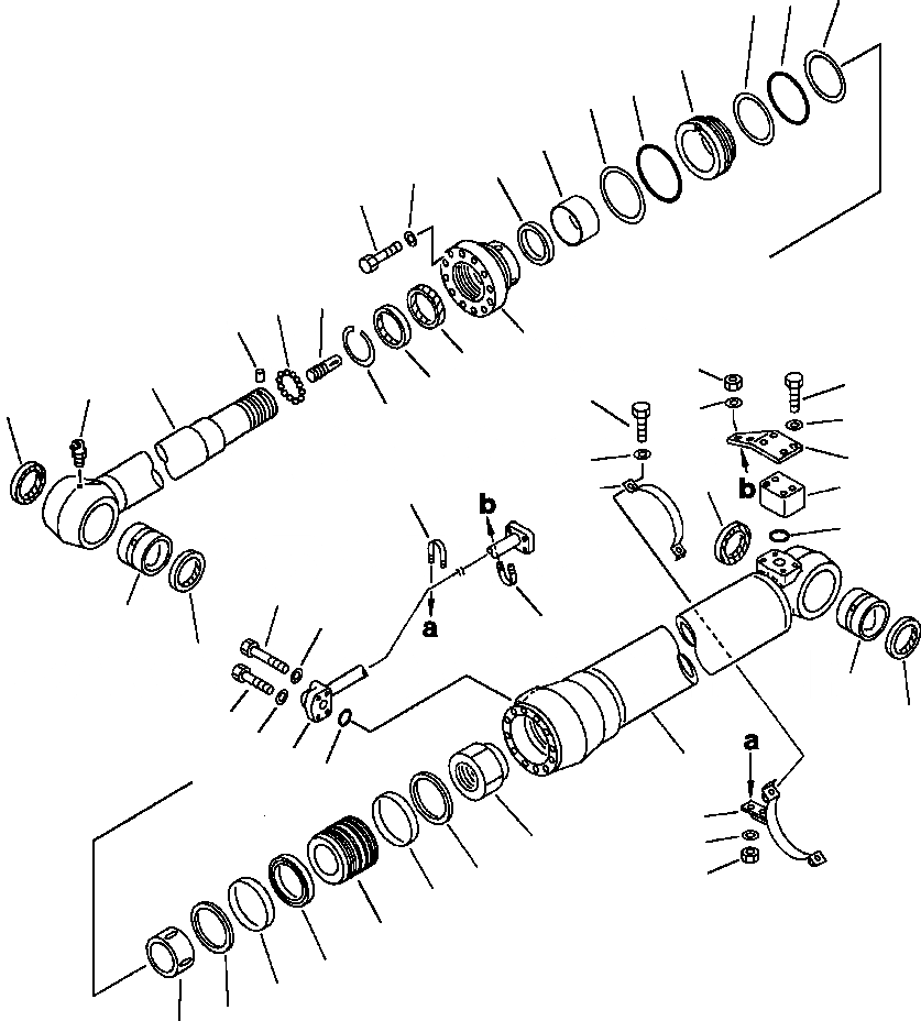 Схема запчастей Komatsu PC220LC-5 - ЦИЛИНДР РУКОЯТИДЛЯ FOOT УДЛИНН. СТРЕЛА РАБОЧЕЕ ОБОРУДОВАНИЕ (ЭКСКАВАТ.)