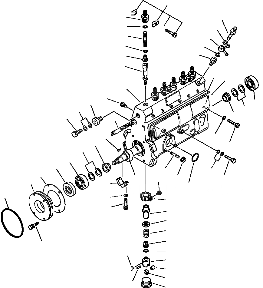 Схема запчастей Komatsu PC220LC-5 - ТОПЛ. НАСОС USED ON ДВИГАТЕЛИ С SERIAL NUMBERS 7 И UP ТОПЛИВН. СИСТЕМА