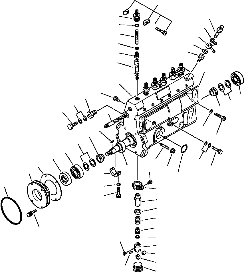 Схема запчастей Komatsu PC220LC-5 - ТОПЛ. НАСОС USED ON ДВИГАТЕЛИ С SERIAL NUMBERS 78 THRU 7 ТОПЛИВН. СИСТЕМА