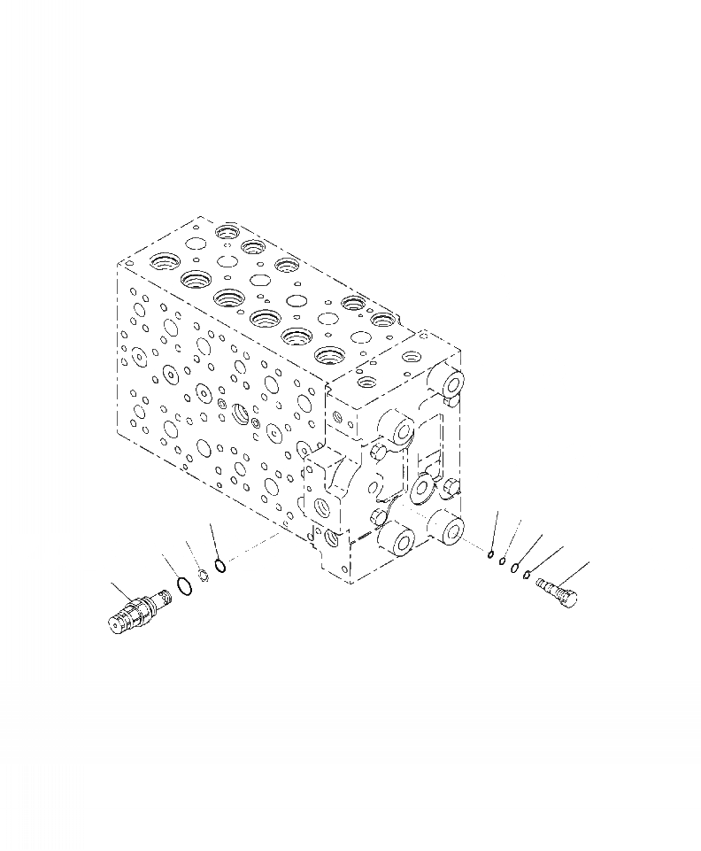 Схема запчастей Komatsu PC220LC-8 - H-A ОСНОВН. УПРАВЛЯЮЩ. КЛАПАН КЛАПАН БЕЗОПАСНОСТИ ГИДРАВЛИКА