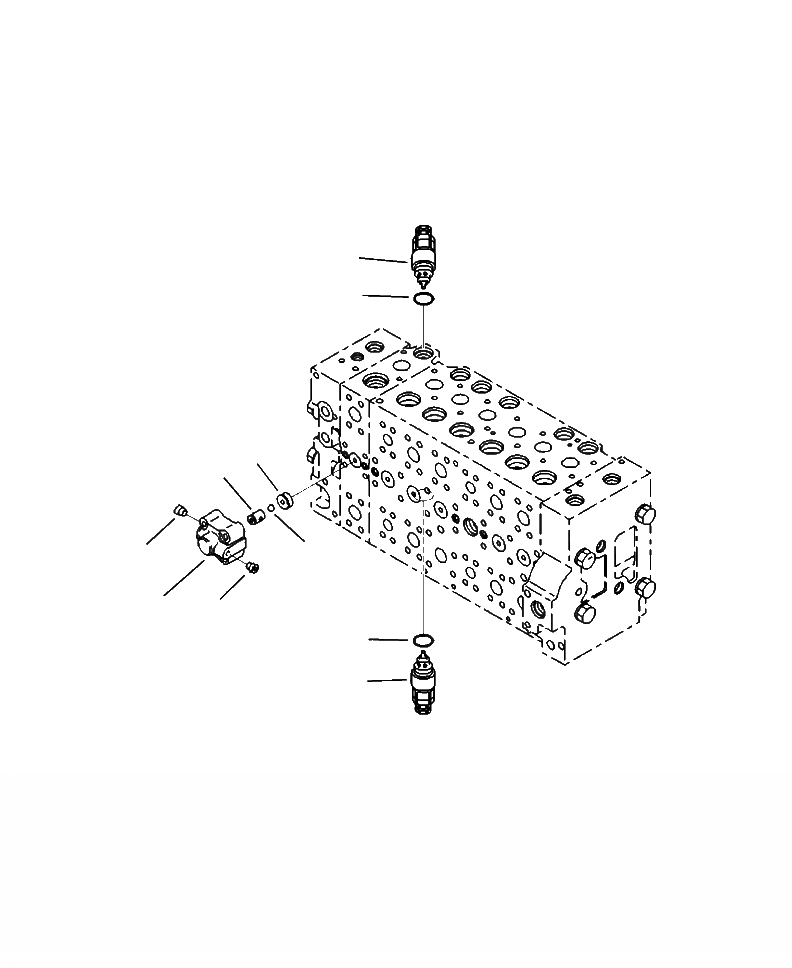 Схема запчастей Komatsu PC220LC-8 - H-8A ОСНОВН. УПРАВЛЯЮЩ. КЛАПАН СЕРВИСНЫЙ КЛАПАН (БЕЗОПАСН. ВСАСЫВ. КЛАПАН) ГИДРАВЛИКА