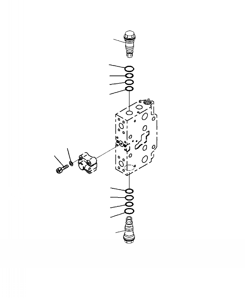 Схема запчастей Komatsu PC220LC-8 - H-A ОСНОВН. УПРАВЛЯЮЩ. КЛАПАН СЕРВИСНЫЙ КЛАПАН - PRESSURE COMPENSATING КЛАПАН ( АКТУАТОРS) ГИДРАВЛИКА