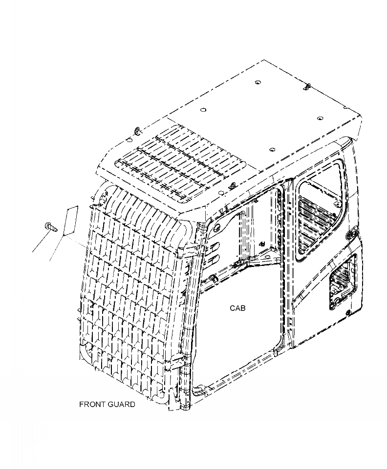 Схема запчастей Komatsu PC220LC-8 - U8-A ПЛАСТИНА ФРОНТАЛЬНАЯ ЗАЩИТА ТАБЛИЧКИ МАРКИРОВКА