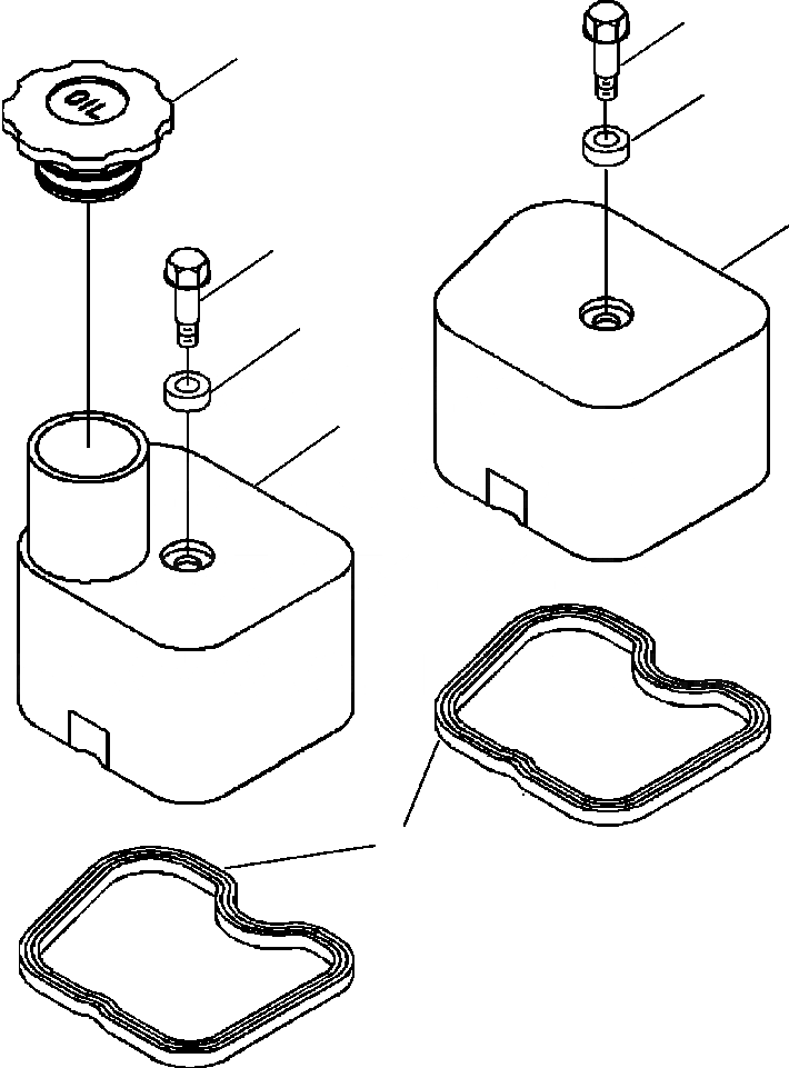 Схема запчастей Komatsu PC220LL-6 - FIG. A-AA КЛАПАН COVER ДВИГАТЕЛЬ