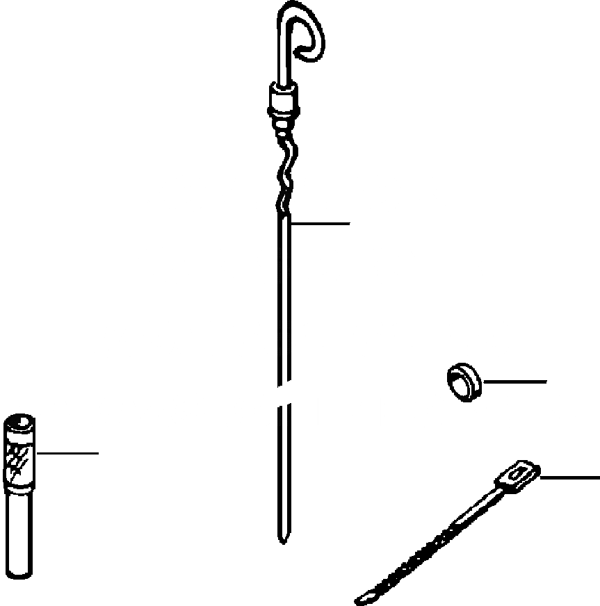 Схема запчастей Komatsu PC220LL-6 - FIG. A-AA DIPSTICK ДВИГАТЕЛЬ
