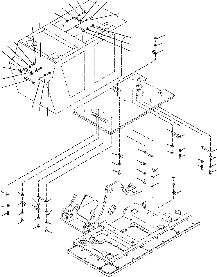 Схема запчастей Komatsu PC220LL-6 - FIG. J-A ОСНОВНАЯ РАМА С WALKWAY - RISER ОСНОВ. ПЛАСТИНА С КРЕПЛЕНИЕS ОСНОВНАЯ РАМА И ЕЕ ЧАСТИ