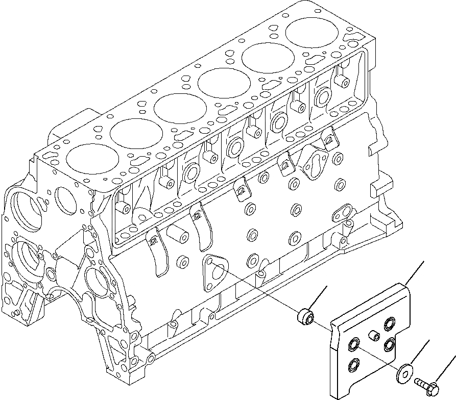 Схема запчастей Komatsu PC220LL-7L - FIG. A8V-A ШУМОИЗОЛ. ПАНЕЛЬ - БЛОК ЦИЛИНДРОВ ДВИГАТЕЛЬ