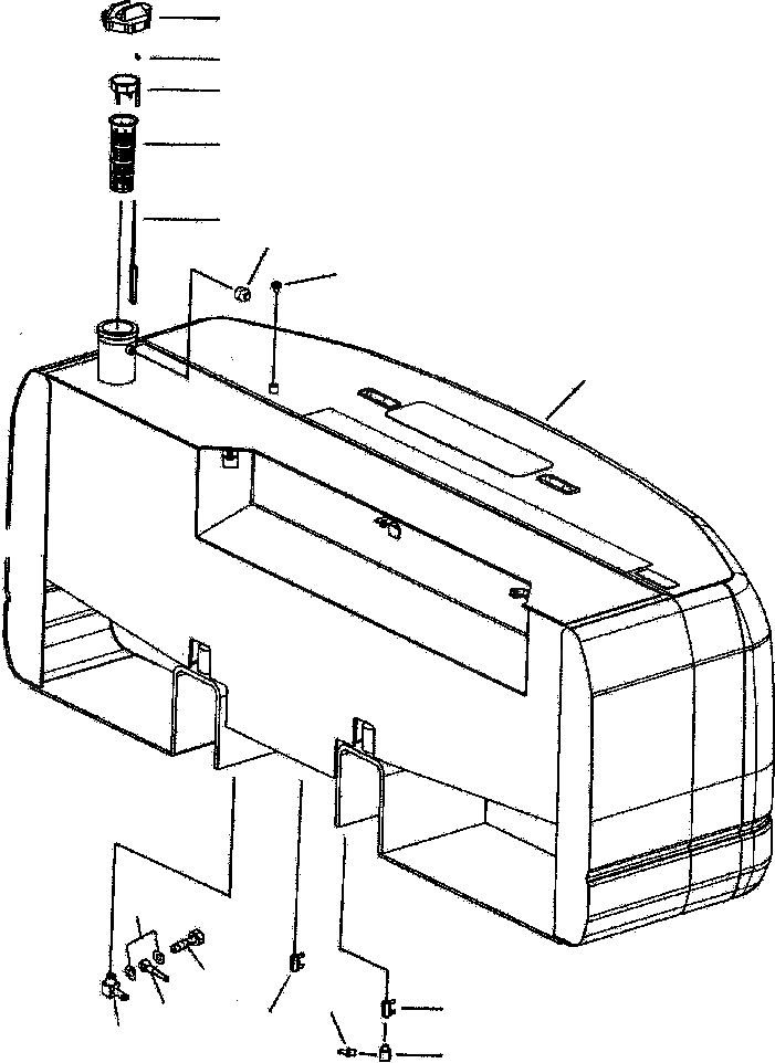 Схема запчастей Komatsu PC220LL-7L - FIG. D-A ТОПЛИВН. БАК. - ДОПОЛН. (ПРОТИВОВЕС) ТОПЛИВН. БАК. AND КОМПОНЕНТЫ