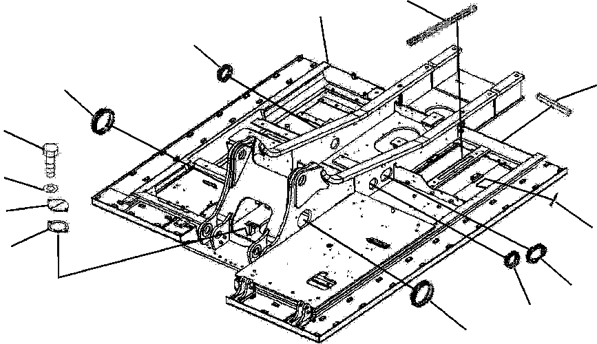 Схема запчастей Komatsu PC220LL-7L - FIG. J-A ОСНОВНАЯ РАМА - ДОПОЛН. ТОПЛИВН., КАБЕЛЬSS - КРЫШКИ И ПРОКЛАДКА ОСНОВНАЯ РАМА И ЕЕ ЧАСТИ