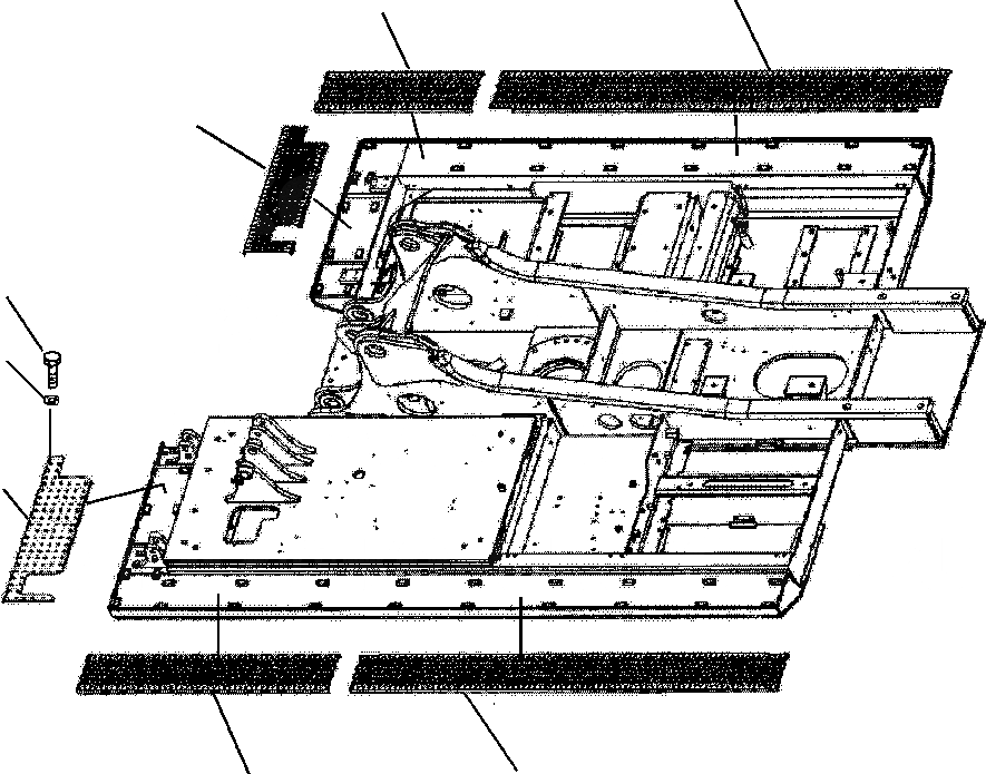 Схема запчастей Komatsu PC220LL-7L - FIG. J-A ОСНОВНАЯ РАМА - WALKWAY SURE-РУЧКА ПЛАСТИНЫ ОСНОВНАЯ РАМА И ЕЕ ЧАСТИ