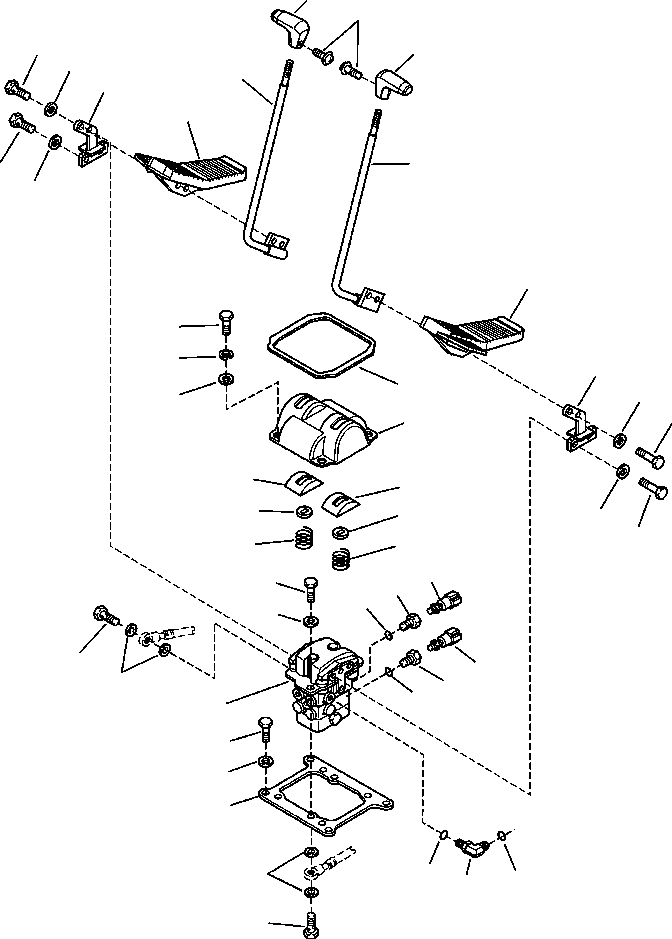 Схема запчастей Komatsu PC220LL-7L - FIG. K-A ОСНОВН. КОНСТРУКЦИЯ - КОНТРОЛЬ ХОДА КАБИНА ОПЕРАТОРА И СИСТЕМА УПРАВЛЕНИЯ