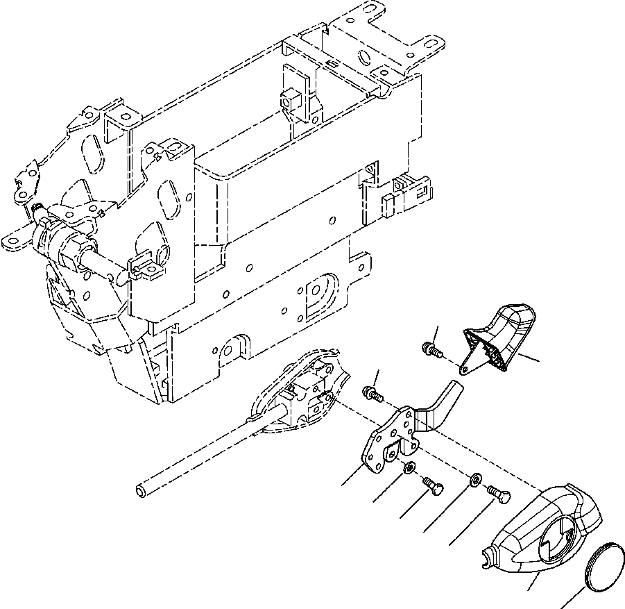 Схема запчастей Komatsu PC220LL-7L - FIG. K-A ОСНОВН. КОНСТРУКЦИЯ - РУЧКА УПРАВЛ-Я КАБИНА ОПЕРАТОРА И СИСТЕМА УПРАВЛЕНИЯ