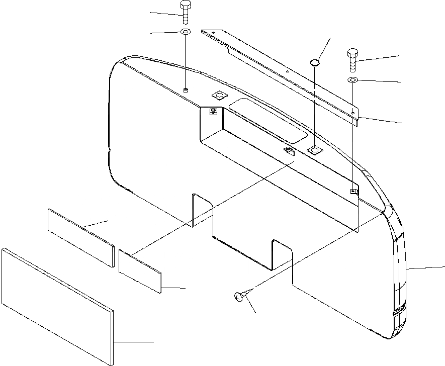 Схема запчастей Komatsu PC220LL-7L - FIG. M-A ПРОТИВОВЕС ЧАСТИ КОРПУСА