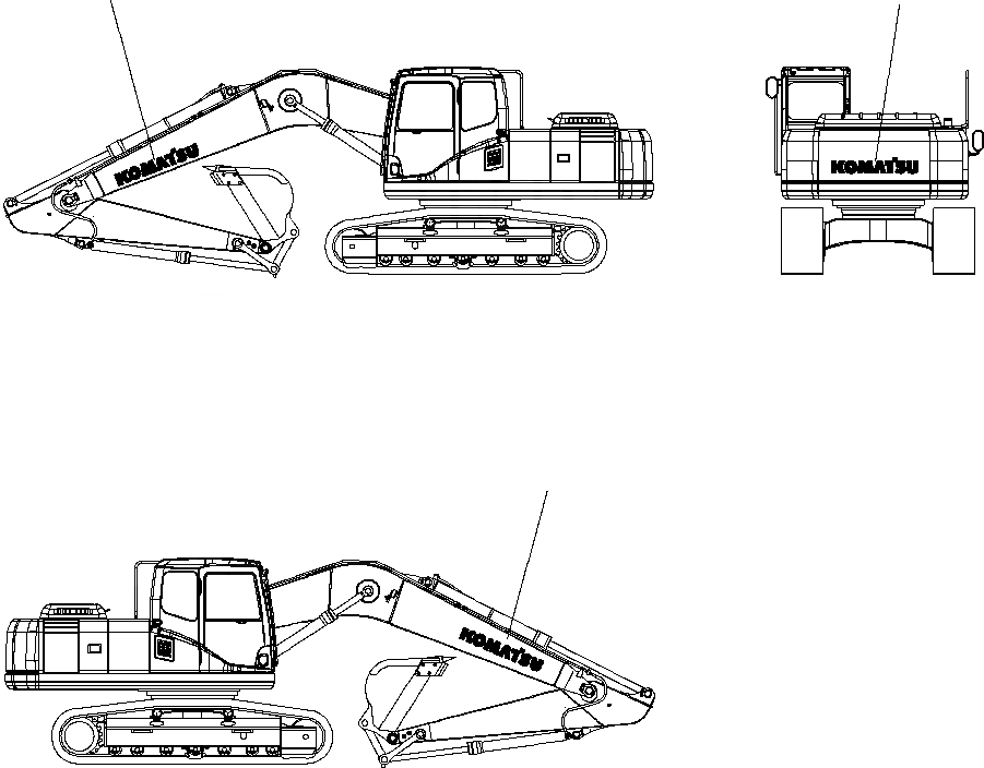 Схема запчастей Komatsu PC220LL-7L - FIG. U-A ПЛАСТИНА - ЛОГОТИП МАРКИРОВКА