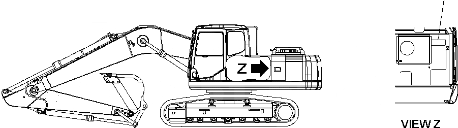 Схема запчастей Komatsu PC220LL-7L - FIG. U-A ПЛАСТИНА - ВОЗДУХООЧИСТИТЕЛЬ - ДВОЙНОЙ ЭЛЕМЕНТ МАРКИРОВКА