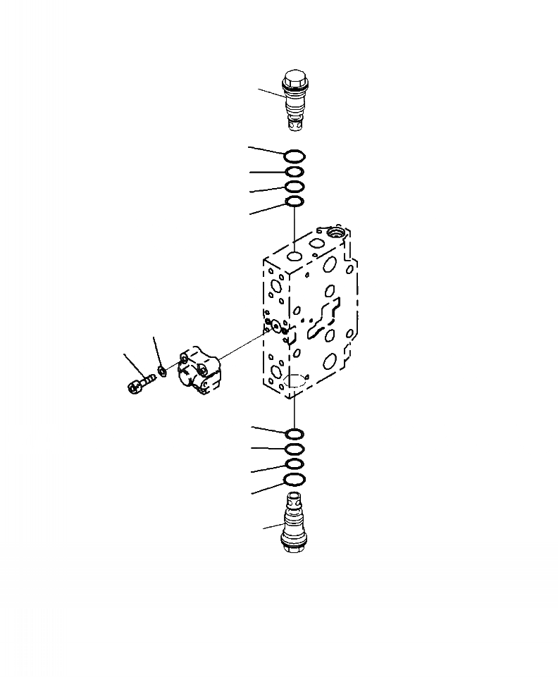 Схема запчастей Komatsu PC220LL-8 - H-9A ОСНОВН. УПРАВЛЯЮЩ. КЛАПАН ДОПОЛН. СЕРВИСНЫЙ КЛАПАН - PRESSURE COMPENSATION КЛАПАН ГИДРАВЛИКА