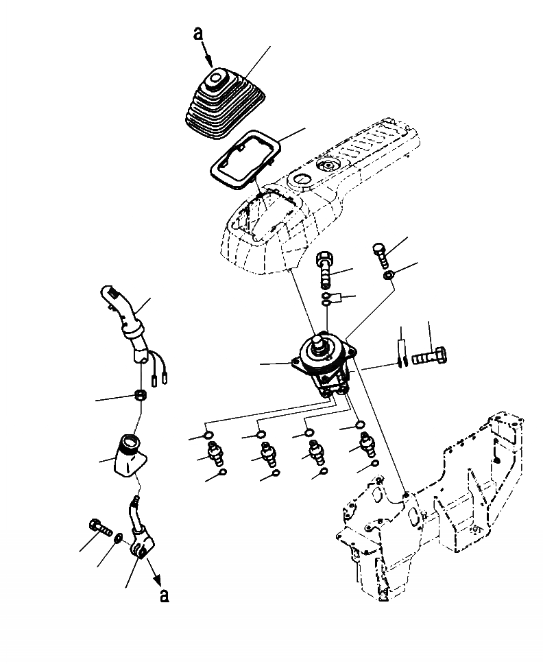 Схема запчастей Komatsu PC220LL-8 - K9-7A КАБИНА ПРАВ. PPC РЫЧАГ OPERATOR\XD S ОБСТАНОВКА И СИСТЕМА УПРАВЛЕНИЯ