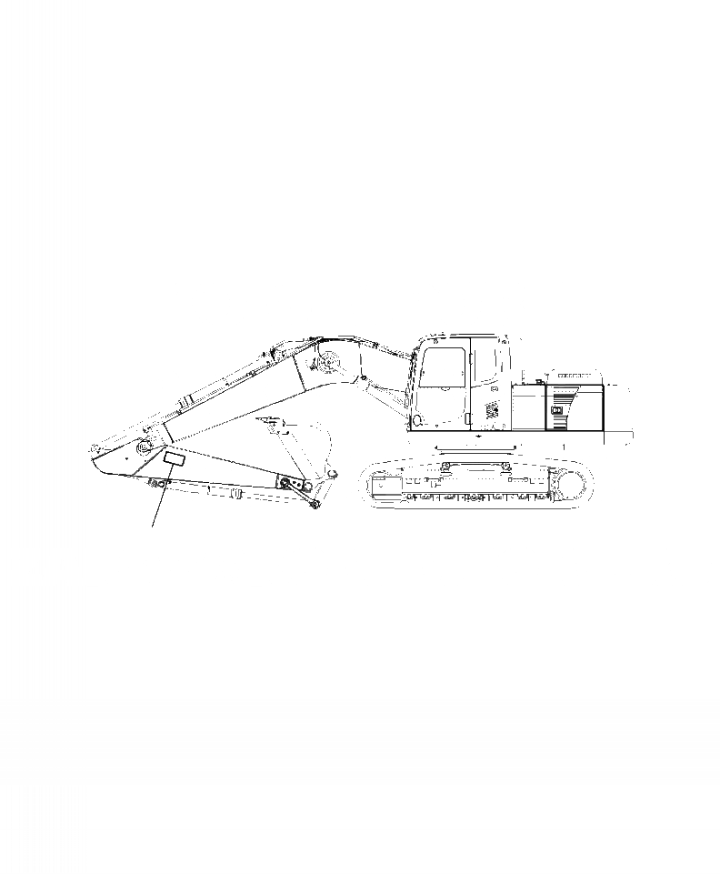 Схема запчастей Komatsu PC220LL-8 - U-A ТАБЛИЧКИ РУКОЯТЬ СИГНАЛИЗ-Я МАРКИРОВКА