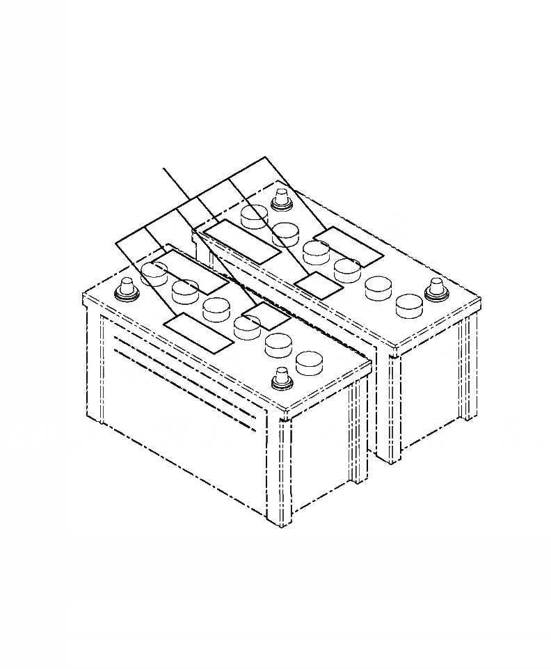 Схема запчастей Komatsu PC220LL-8 - U-A ТАБЛИЧКИ АККУМУЛЯТОР МАРКИРОВКА