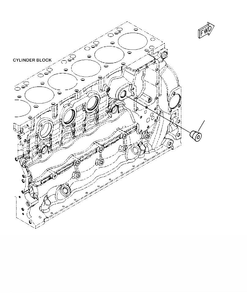 Схема запчастей Komatsu PC240LC-10 - ACH- ПОДОГРЕВАТЕЛЬ ХЛАДАГЕНТА ЗАГЛУШКА ДВИГАТЕЛЬ