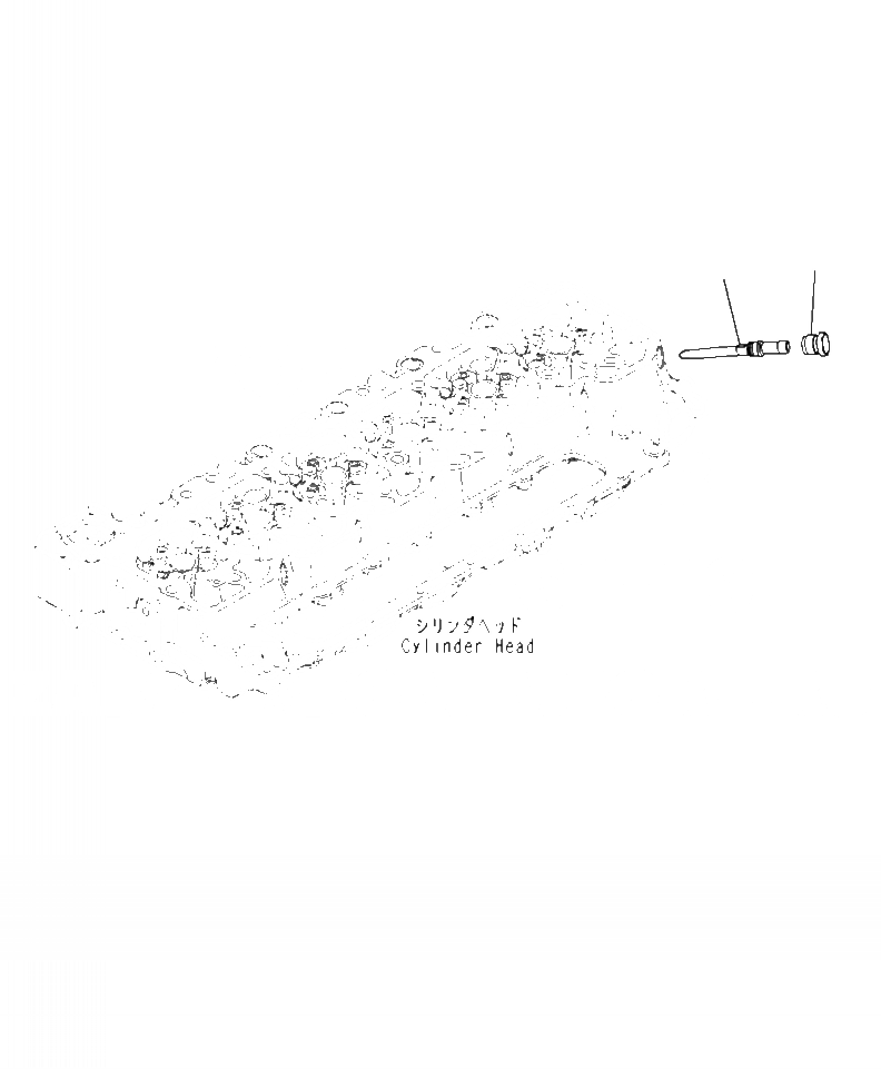 Схема запчастей Komatsu PC240LC-10 - APP- ГОЛОВКА ЦИЛИНДРОВ СОЕДИН-Е ДВИГАТЕЛЬ