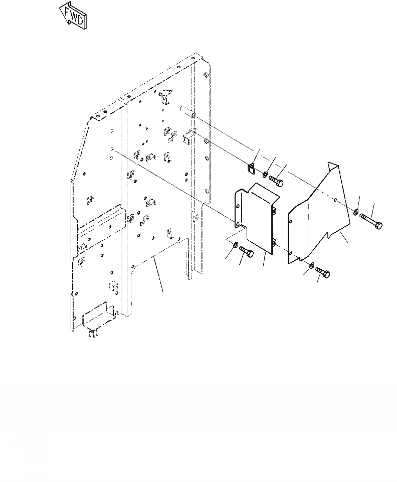 Схема запчастей Komatsu PC240LC-10 - E- STARTER Э/ПРОВОДКА КРЕПЛЕНИЕS И КРЕПЛЕНИЕ (/) ЭЛЕКТРИКА