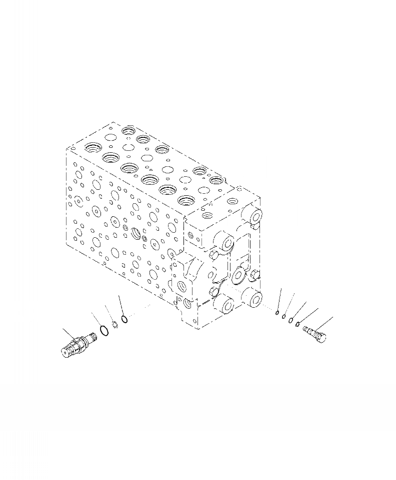 Схема запчастей Komatsu PC240LC-10 - H- ОСНОВН. УПРАВЛЯЮЩ. КЛАПАН ВНУТР. ЧАСТИ (/) ГИДРАВЛИКА