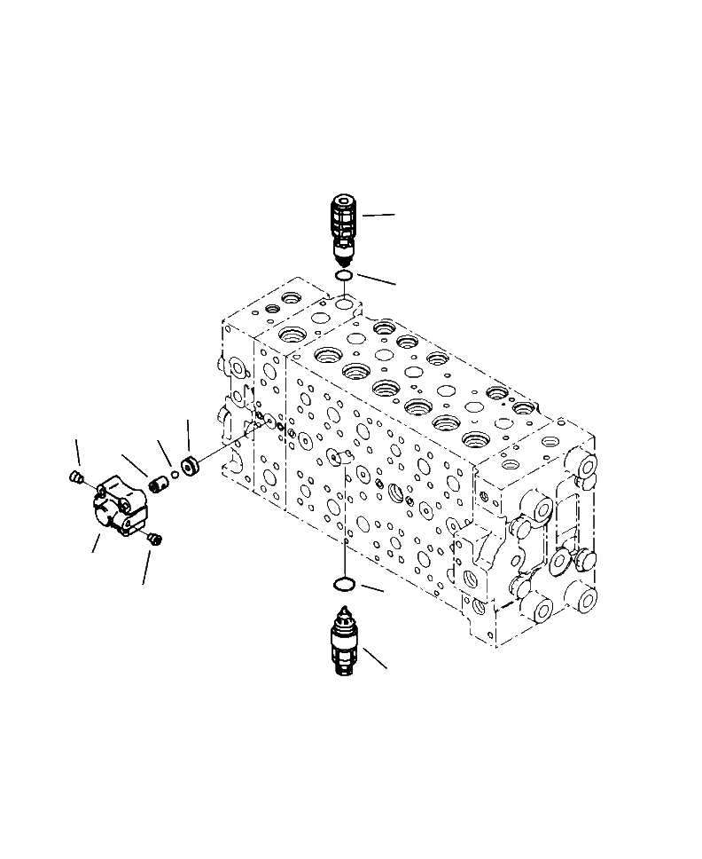 Схема запчастей Komatsu PC240LC-10 - H-9 ОСНОВН. УПРАВЛЯЮЩ. КЛАПАН ВНУТР. ЧАСТИ (9/) ГИДРАВЛИКА