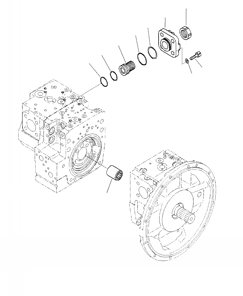 Схема запчастей Komatsu PC240LC-10 - H-9 ОСНОВН. ПОРШЕНЬ НАСОС ВНУТР. ЧАСТИ (9/) ГИДРАВЛИКА