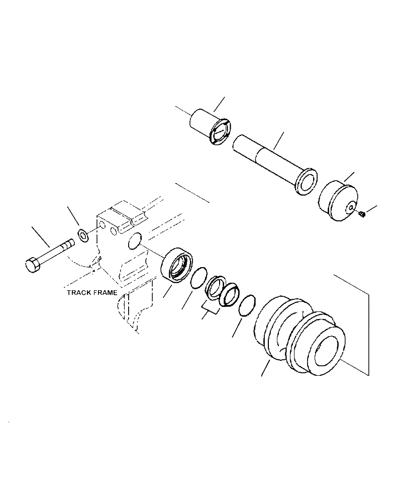 Схема запчастей Komatsu PC240LC-10 - R- ПОДДЕРЖИВАЮЩИЙ КАТОК НИЖН.CARRIAGE